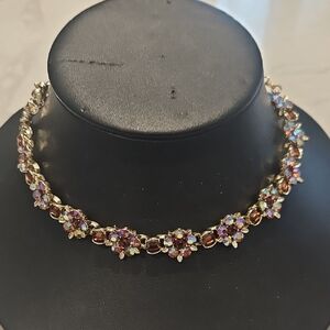 Lisner Floral Crystal Choker